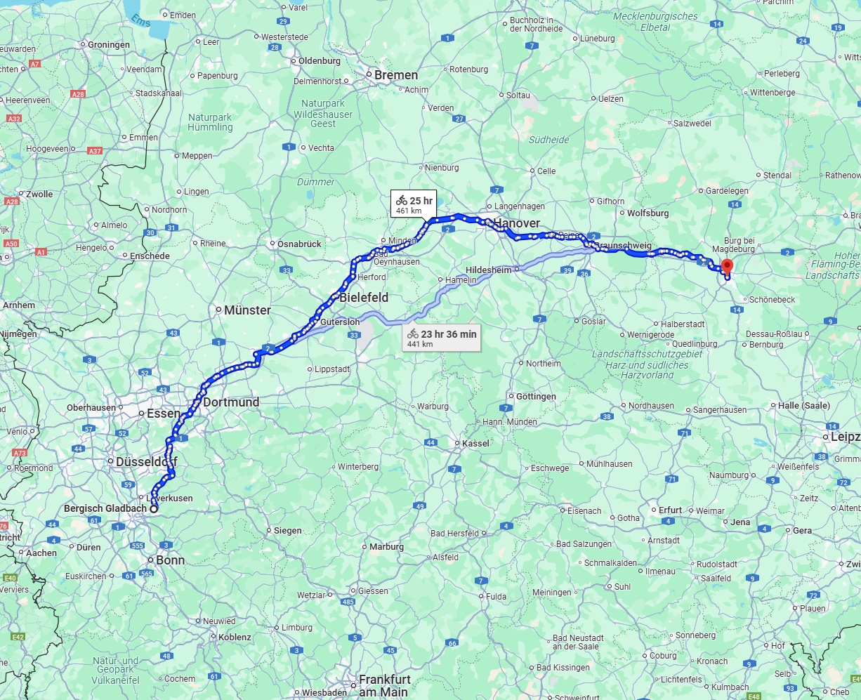 Anreise von Bergisch Gladbach Zu Magdeburg Über 