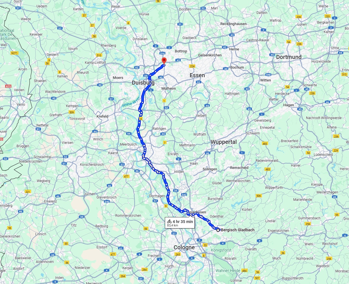 Anreise von Bergisch Gladbach Zu Oberhausen Über 
