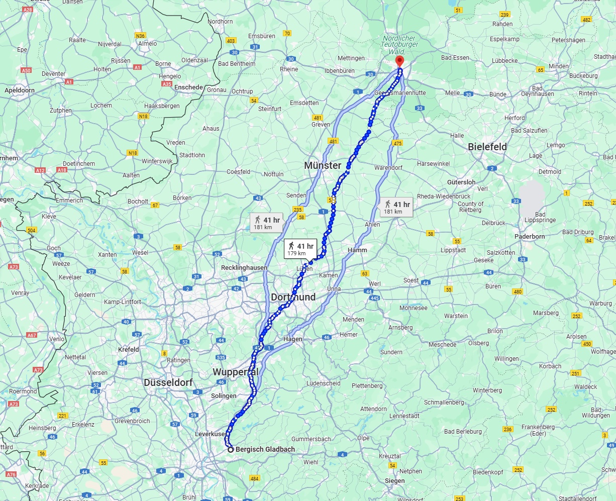 Anreise von Bergisch Gladbach Zu Osnabrück Über 