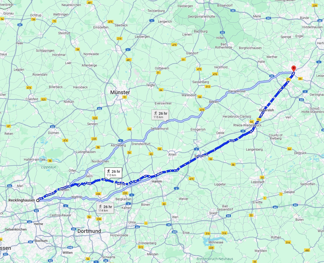 Anreise von Recklinghausen Zu Bielefeld Über 