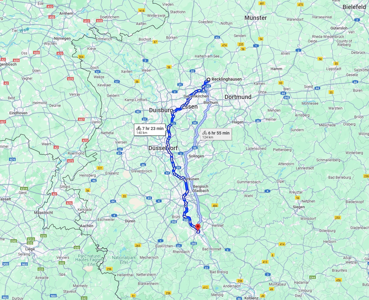 Anreise von Recklinghausen Zu Bonn Über 