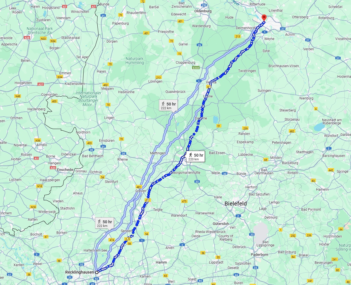 Anreise von Recklinghausen Zu Bremen Über 
