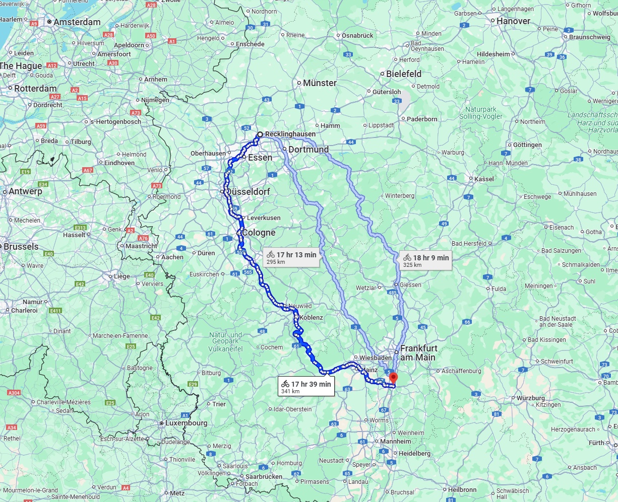 Anreise von Recklinghausen Zu Darmstadt Über 