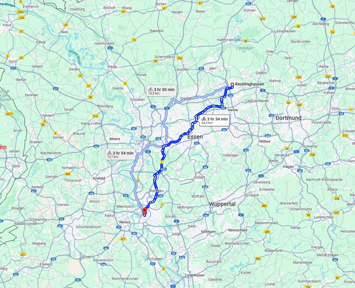 Anreise von Recklinghausen Zu Düsseldorf Über 