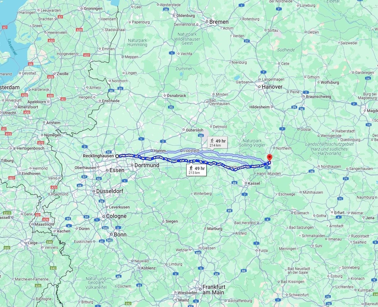 Anreise von Recklinghausen Zu Göttingen Über 