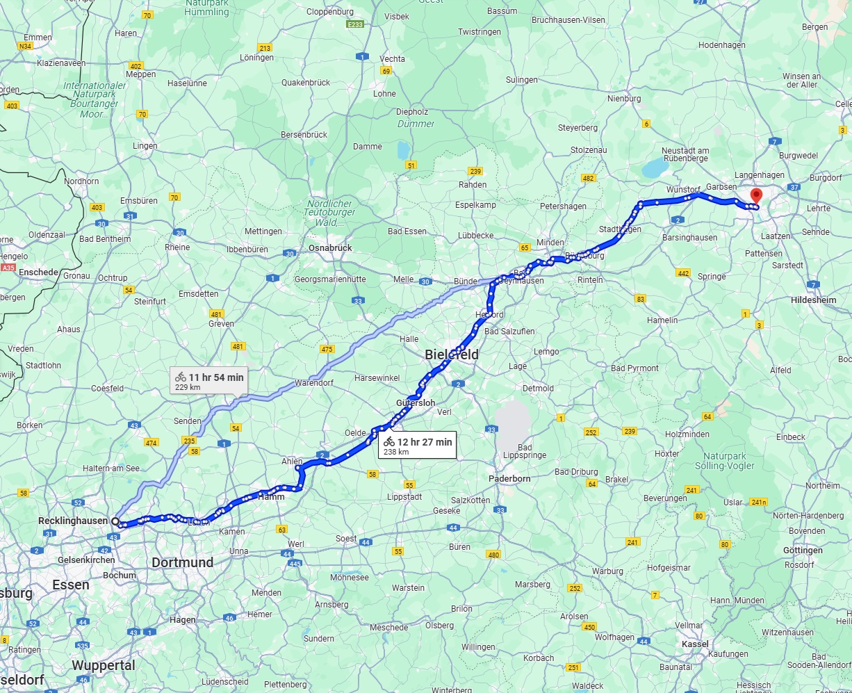 Anreise von Recklinghausen Zu Hannover Über 
