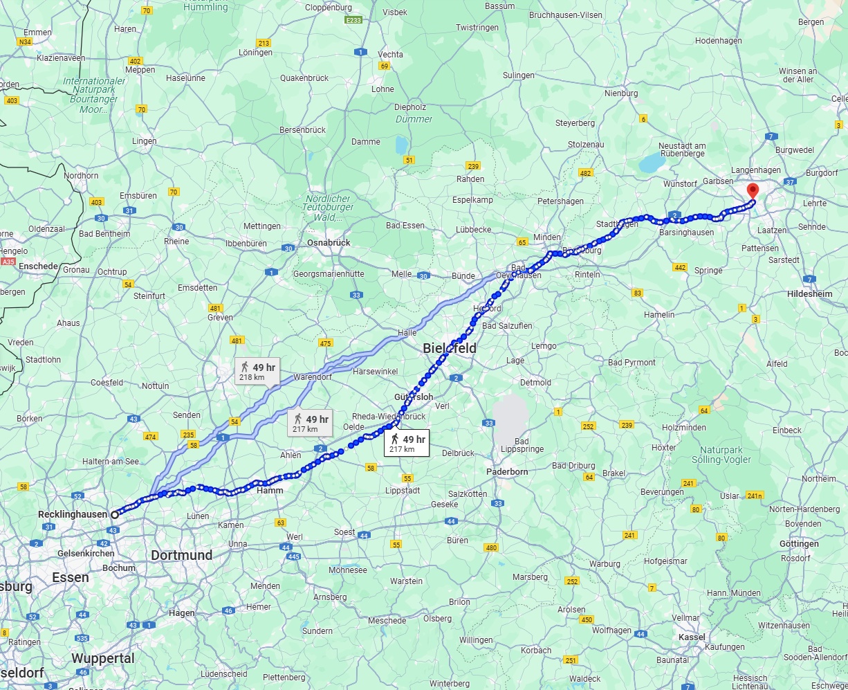 Anreise von Recklinghausen Zu Hannover Über 