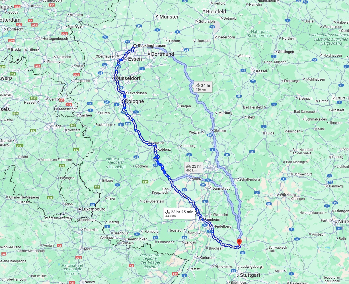 Anreise von Recklinghausen Zu Heilbronn Über 