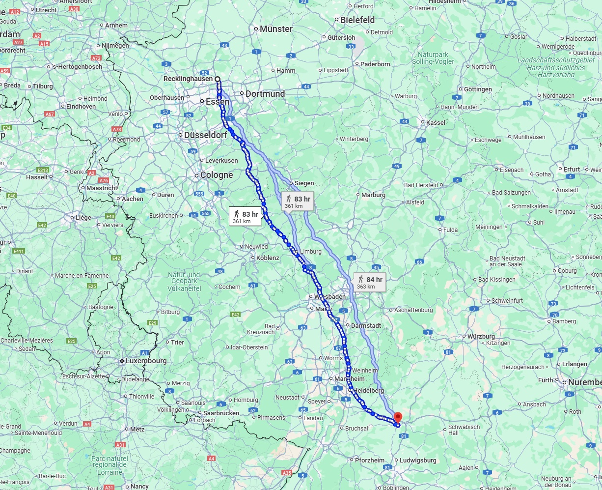 Anreise von Recklinghausen Zu Heilbronn Über 
