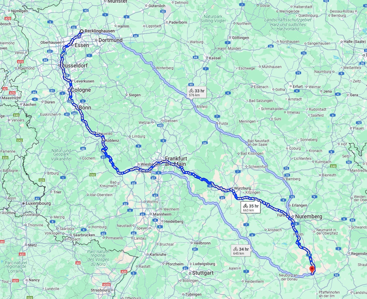 Anreise von Recklinghausen Zu Ingolstadt Über 