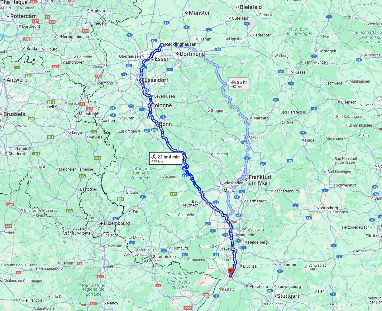 Anreise von Recklinghausen Zu Karlsruhe Über 