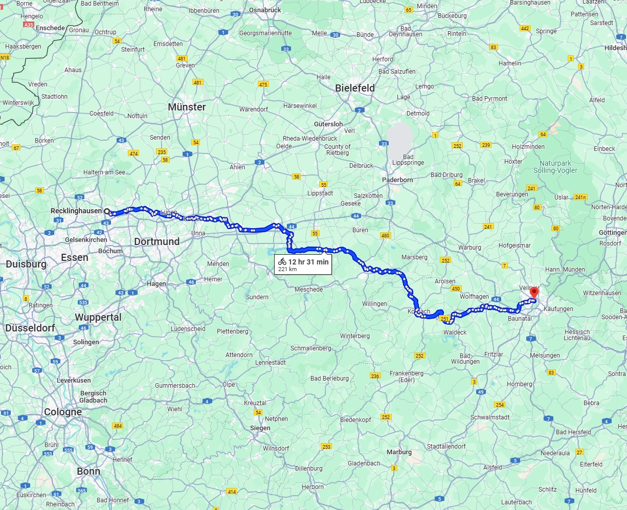 Anreise von Recklinghausen Zu Kassel Über 