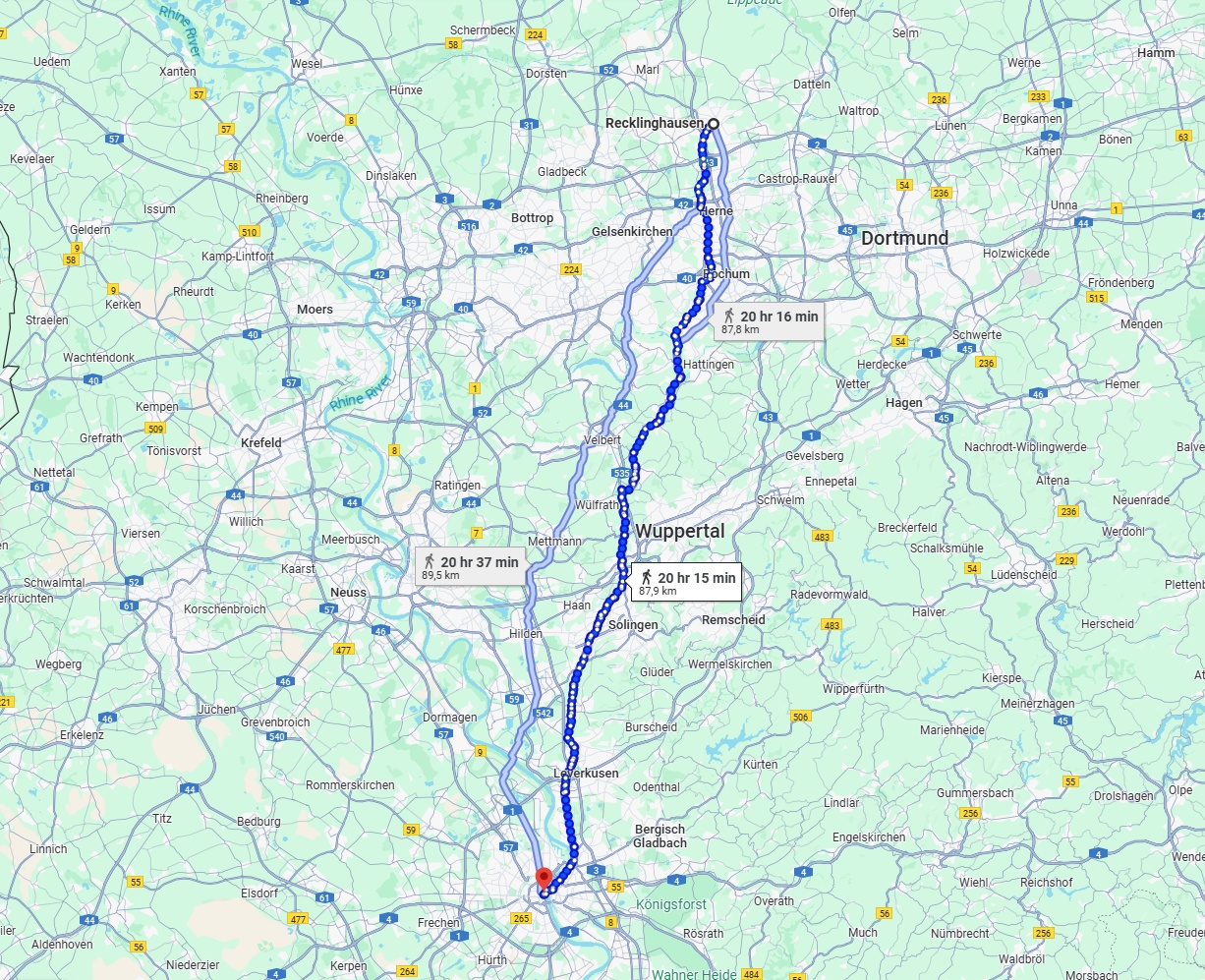 Anreise von Recklinghausen Zu Köln Über 