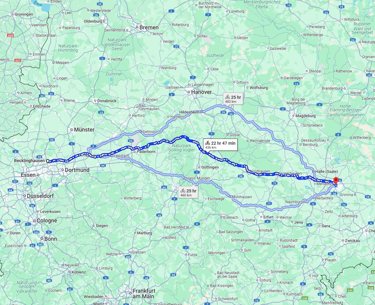 Anreise von Recklinghausen Zu Leipzig Über 
