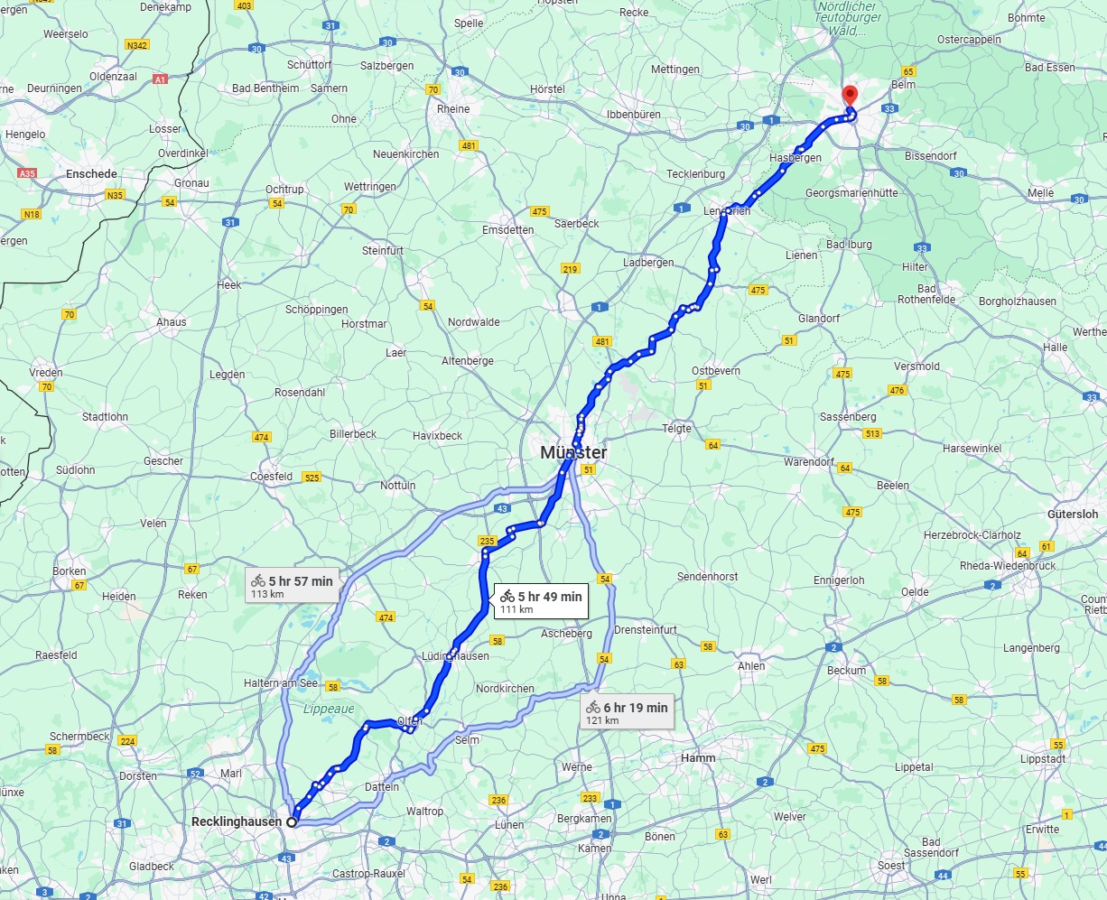 Anreise von Recklinghausen Zu Osnabrück Über 