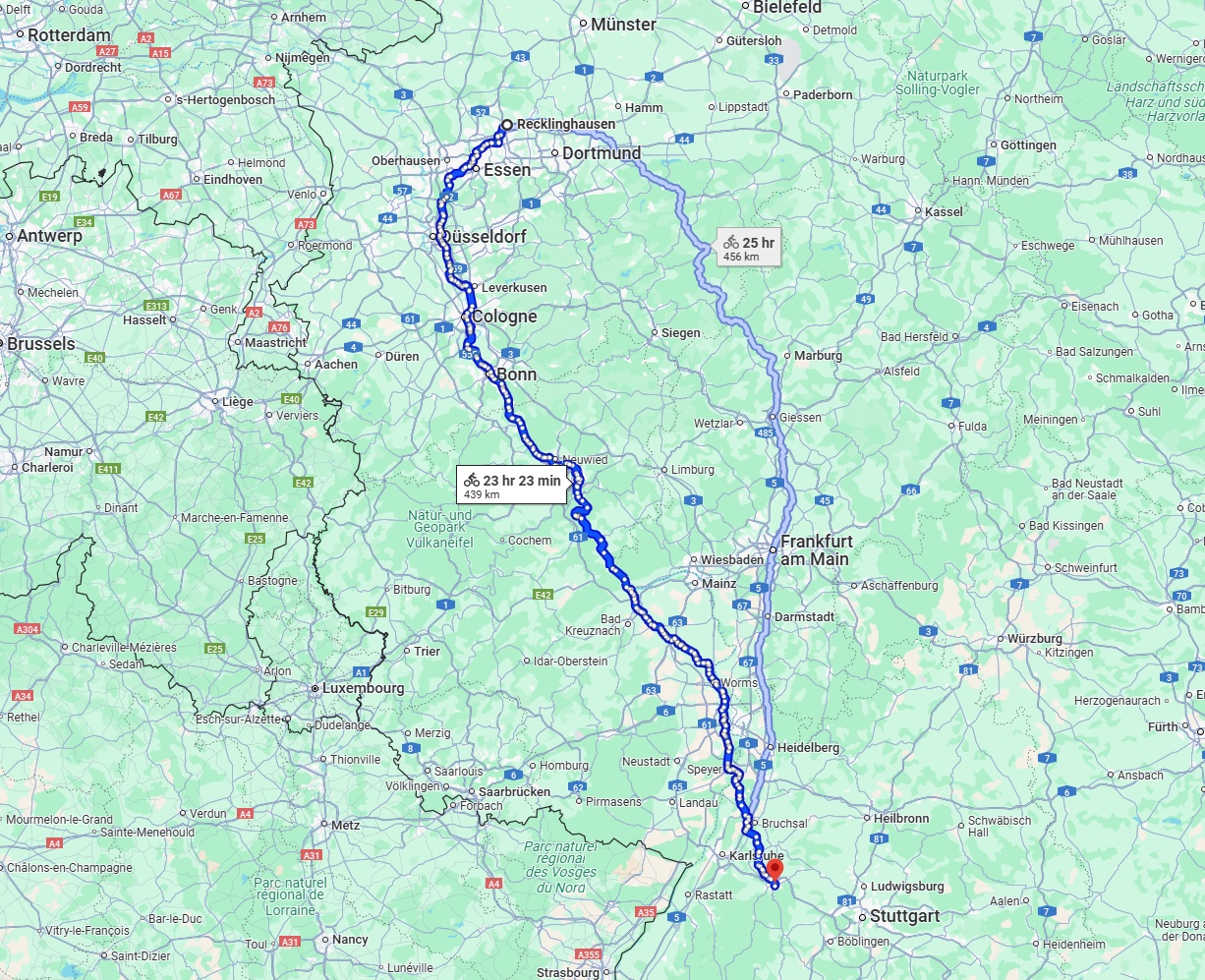 Anreise von Recklinghausen Zu Pforzheim Über 