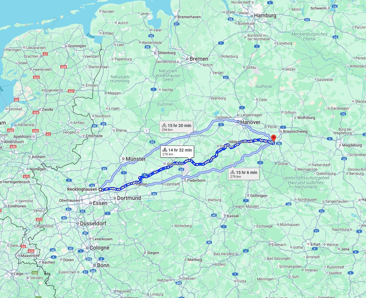 Anreise von Recklinghausen Zu Salzgitter Über 