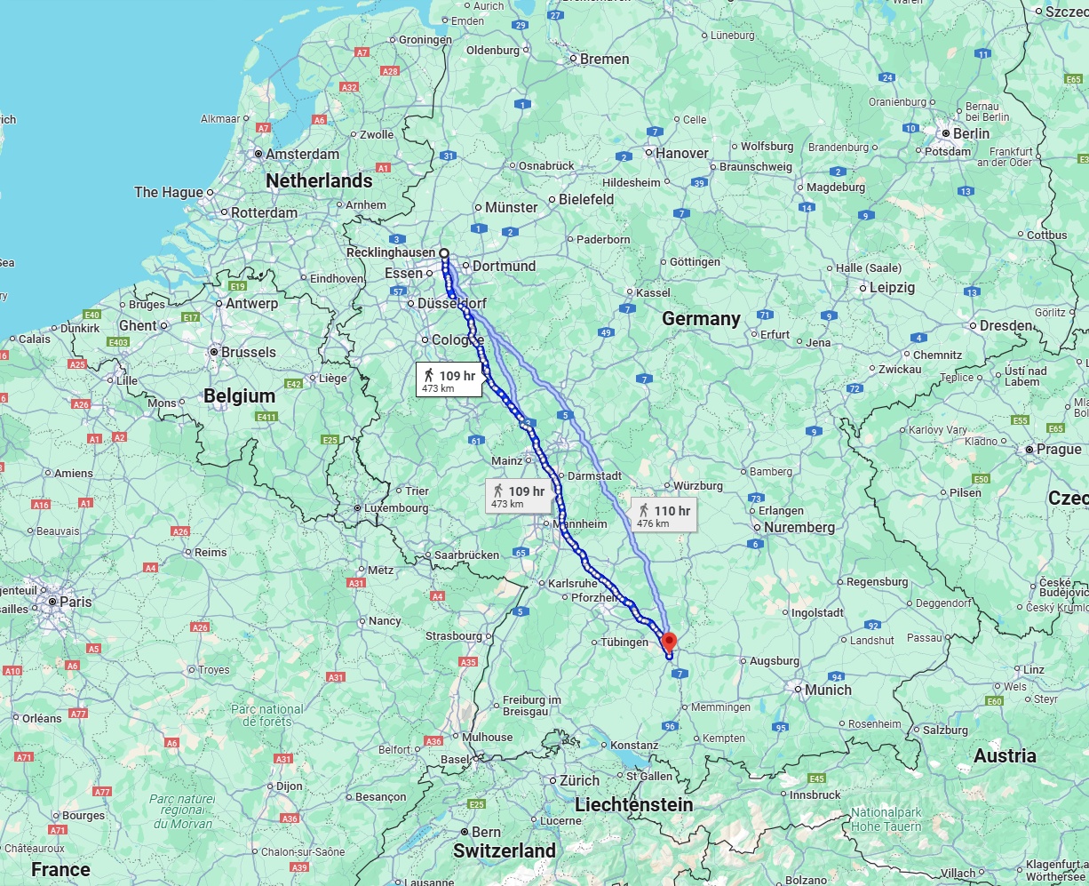 Anreise von Recklinghausen Zu Ulm Über 