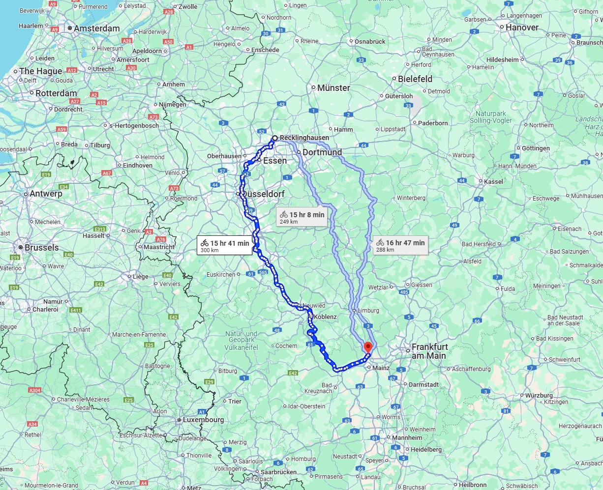 Anreise von Recklinghausen Zu Wiesbaden Über 