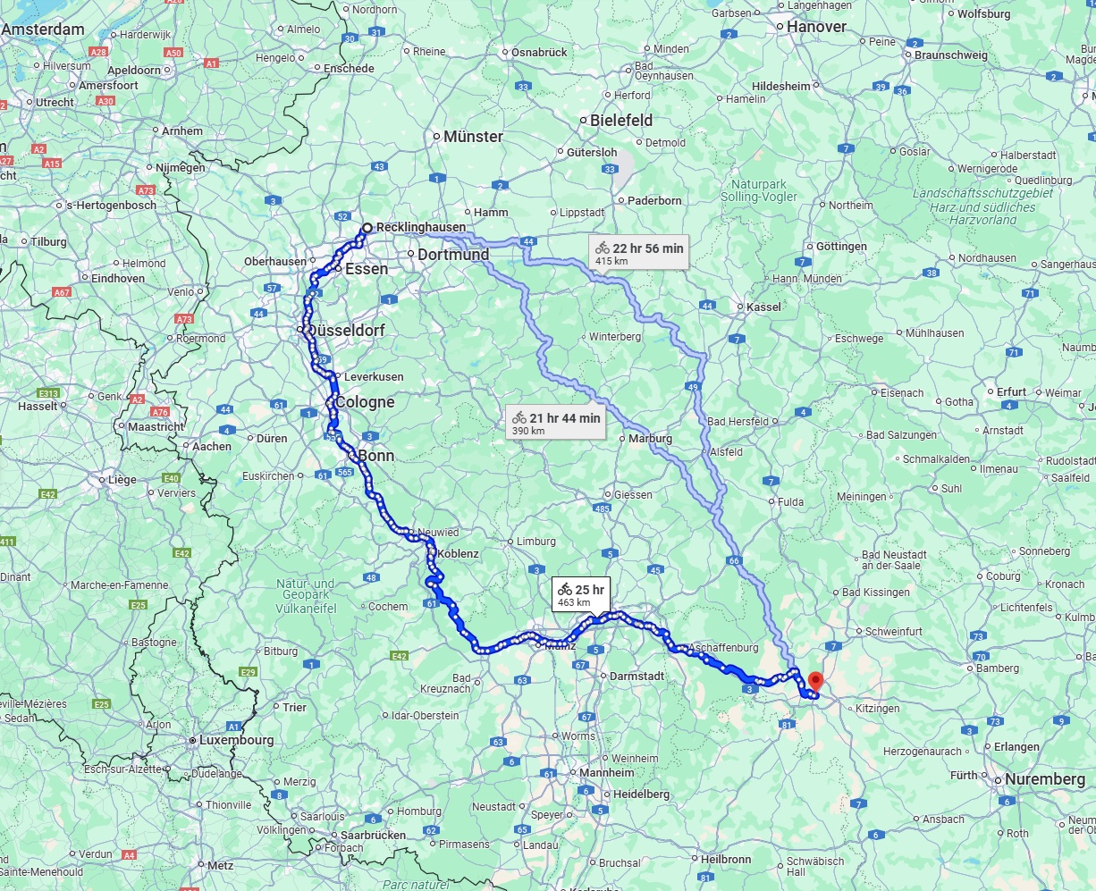 Anreise von Recklinghausen Zu Würzburg Über 
