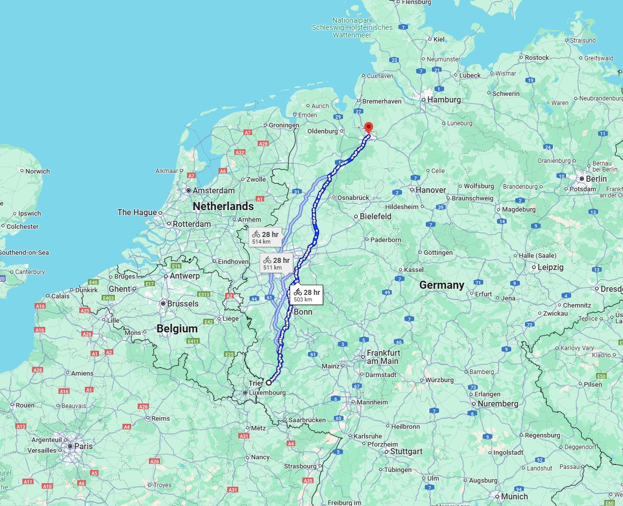 Anreise von Trier Zu Bremen Über 