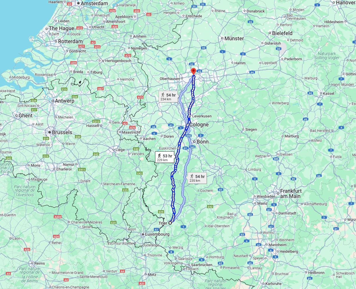 Anreise von Trier Zu Gelsenkirchen Über 