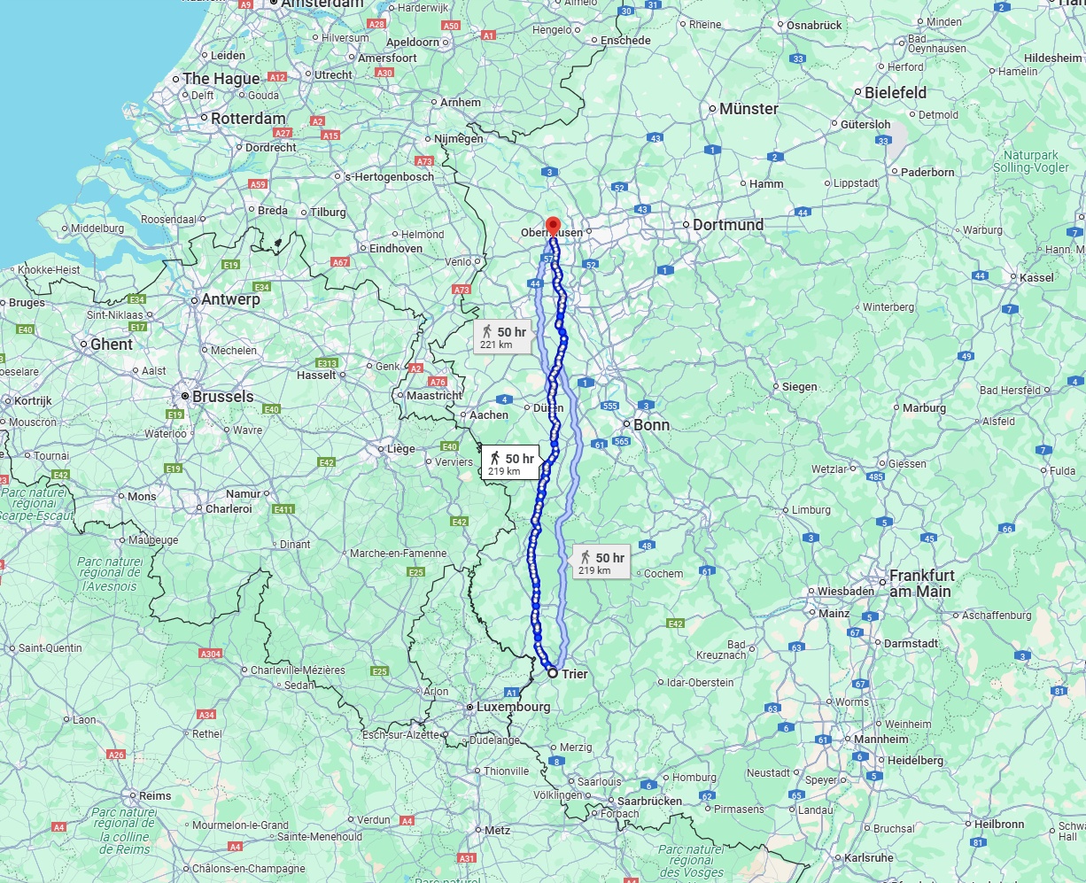 Anreise von Trier Zu Moers Über 