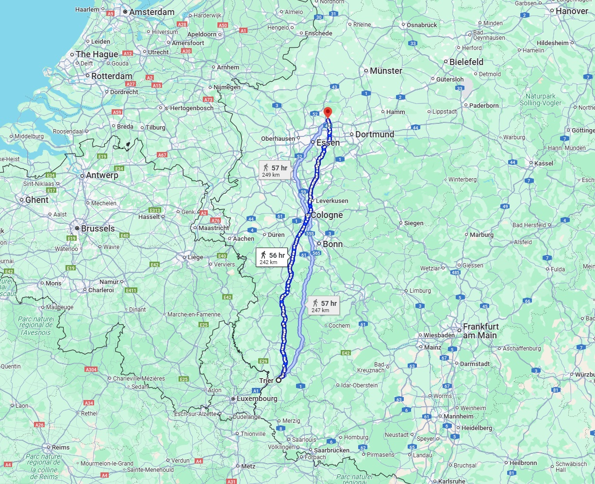 Anreise von Trier Zu Recklinghausen Über 