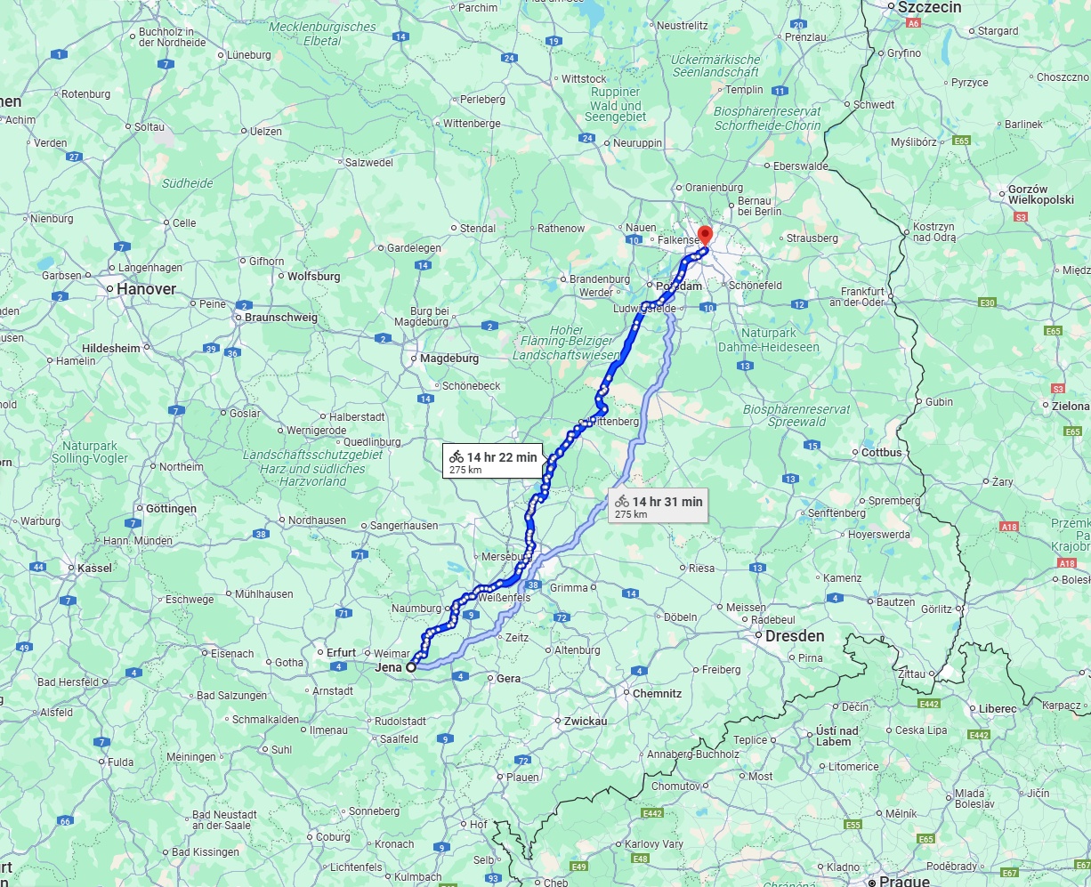 Anreise von Jena Zu Berlin Über 