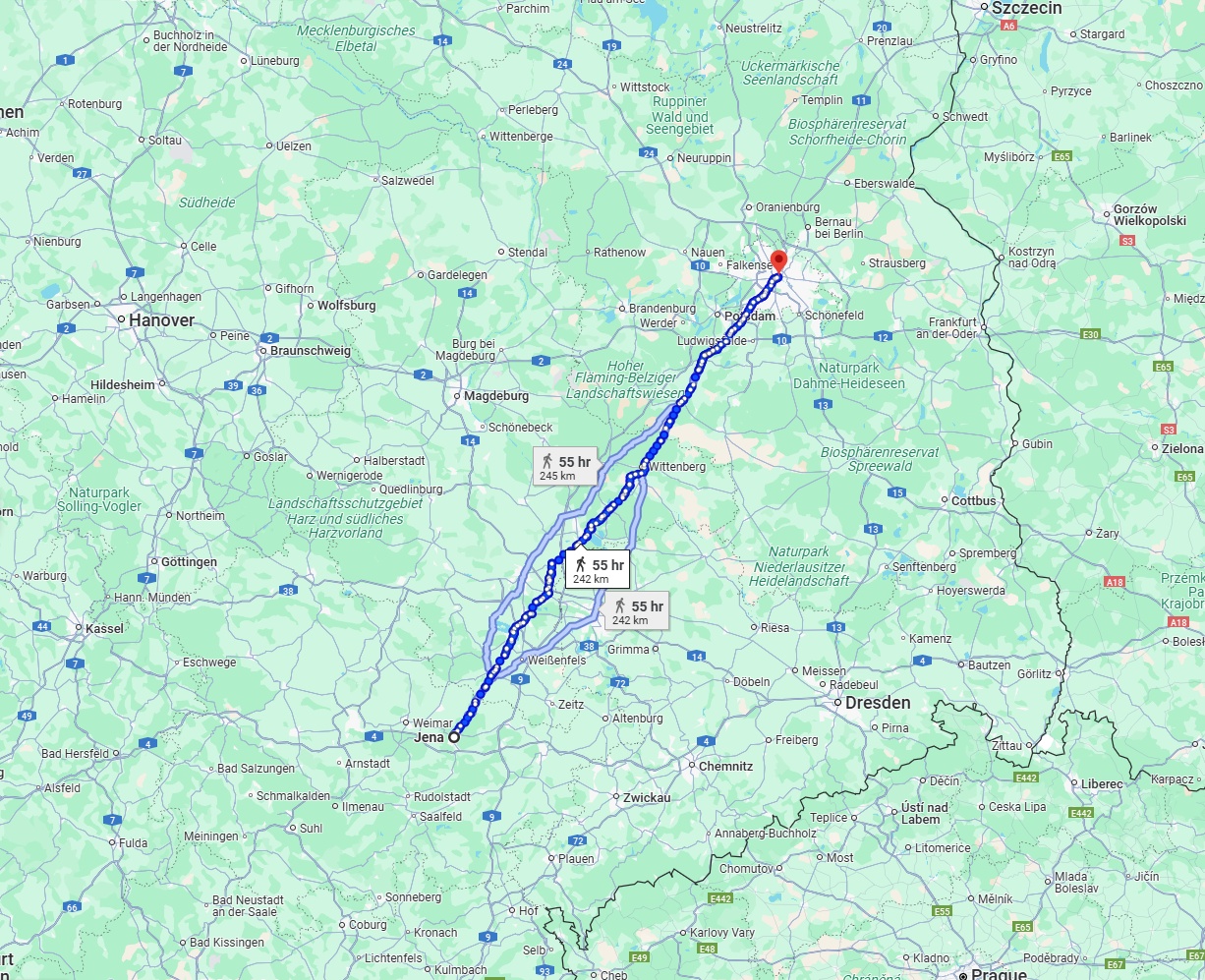 Anreise von Jena Zu Berlin Über 