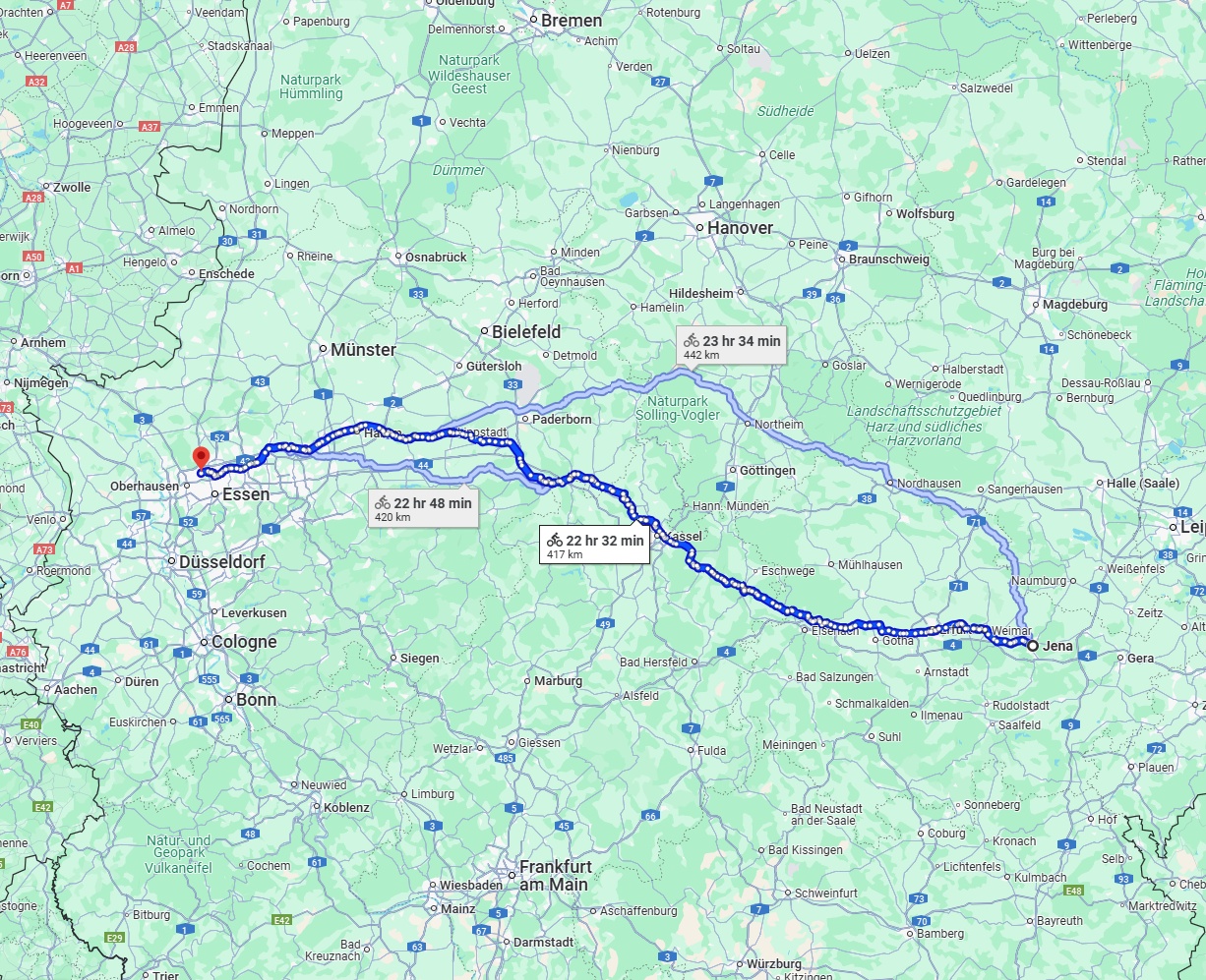 Anreise von Jena Zu Bottrop Über 