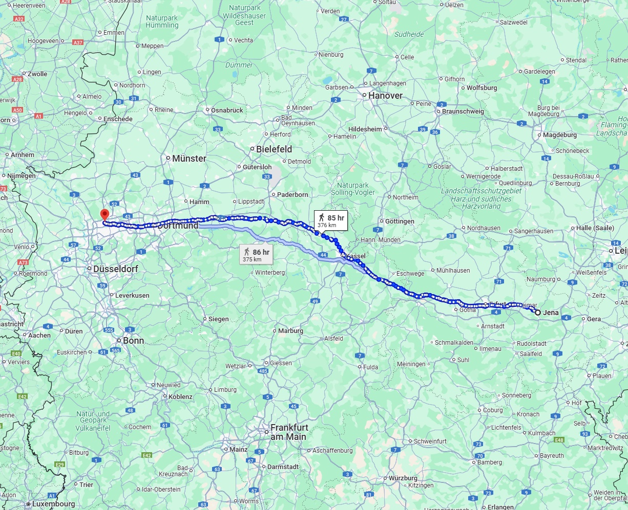 Anreise von Jena Zu Bottrop Über 