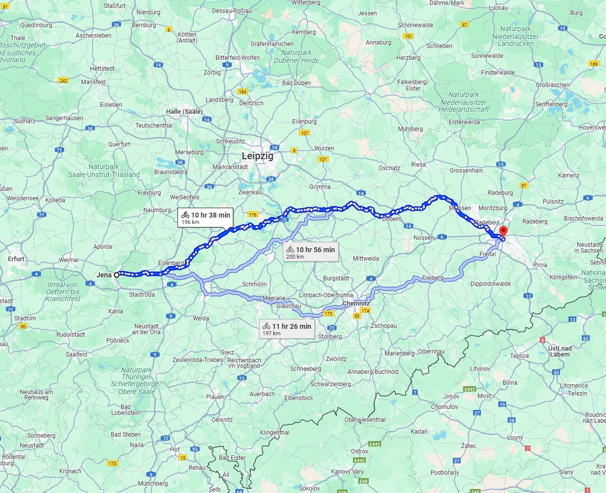 Anreise von Jena Zu Dresden Über 