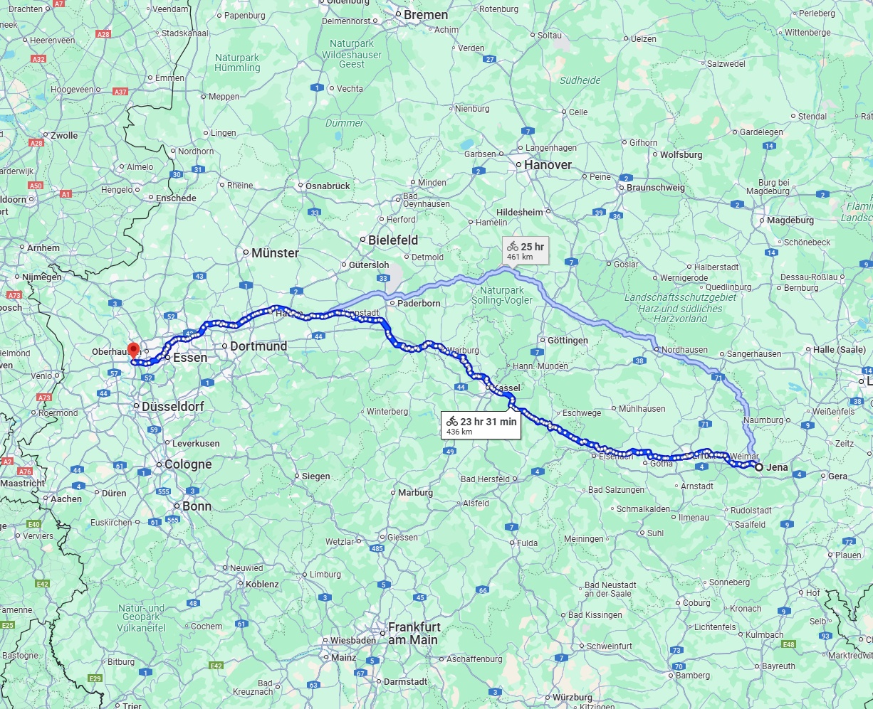 Anreise von Jena Zu Duisburg Über 