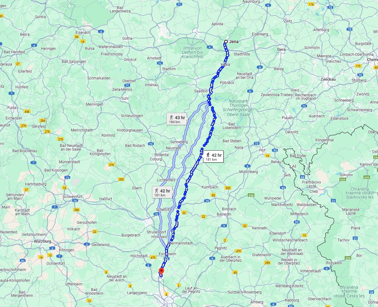 Anreise von Jena Zu Erlangen Über 