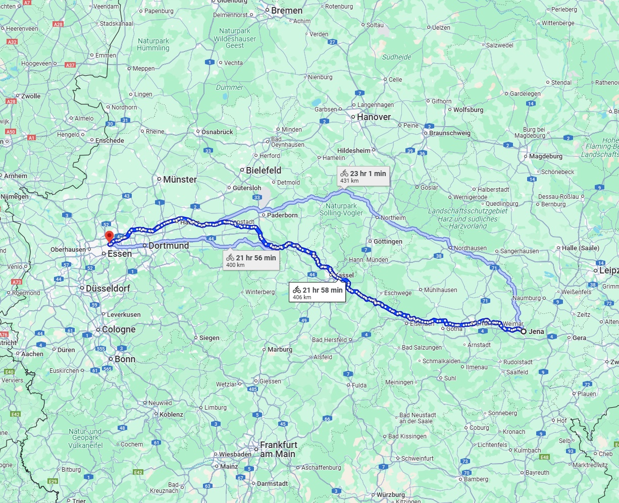 Anreise von Jena Zu Gelsenkirchen Über 