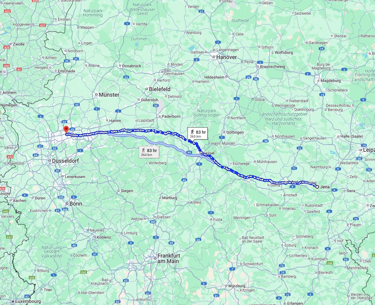 Anreise von Jena Zu Gelsenkirchen Über 