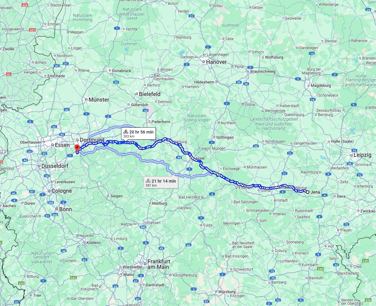 Anreise von Jena Zu Hagen Über 