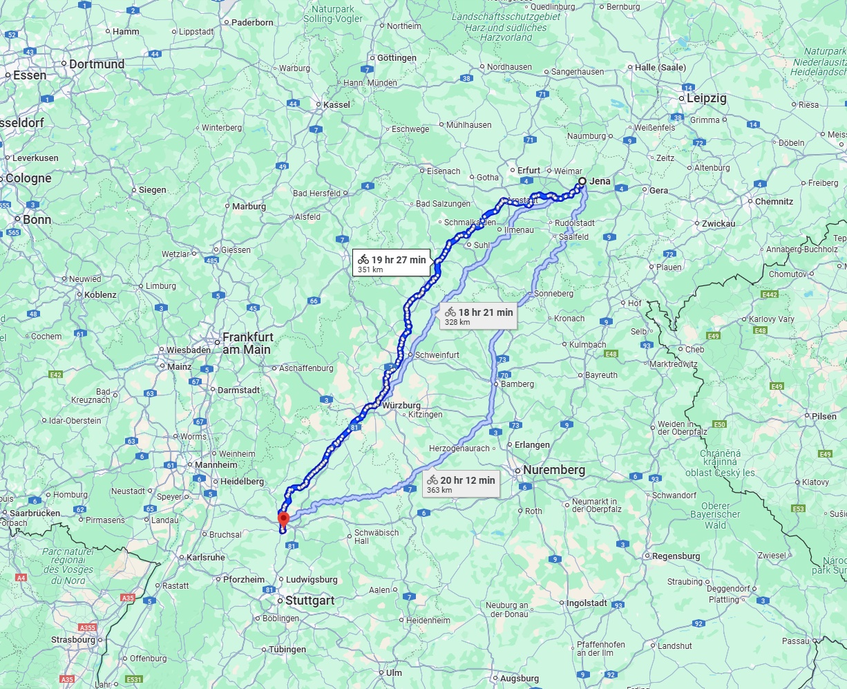 Anreise von Jena Zu Heilbronn Über 