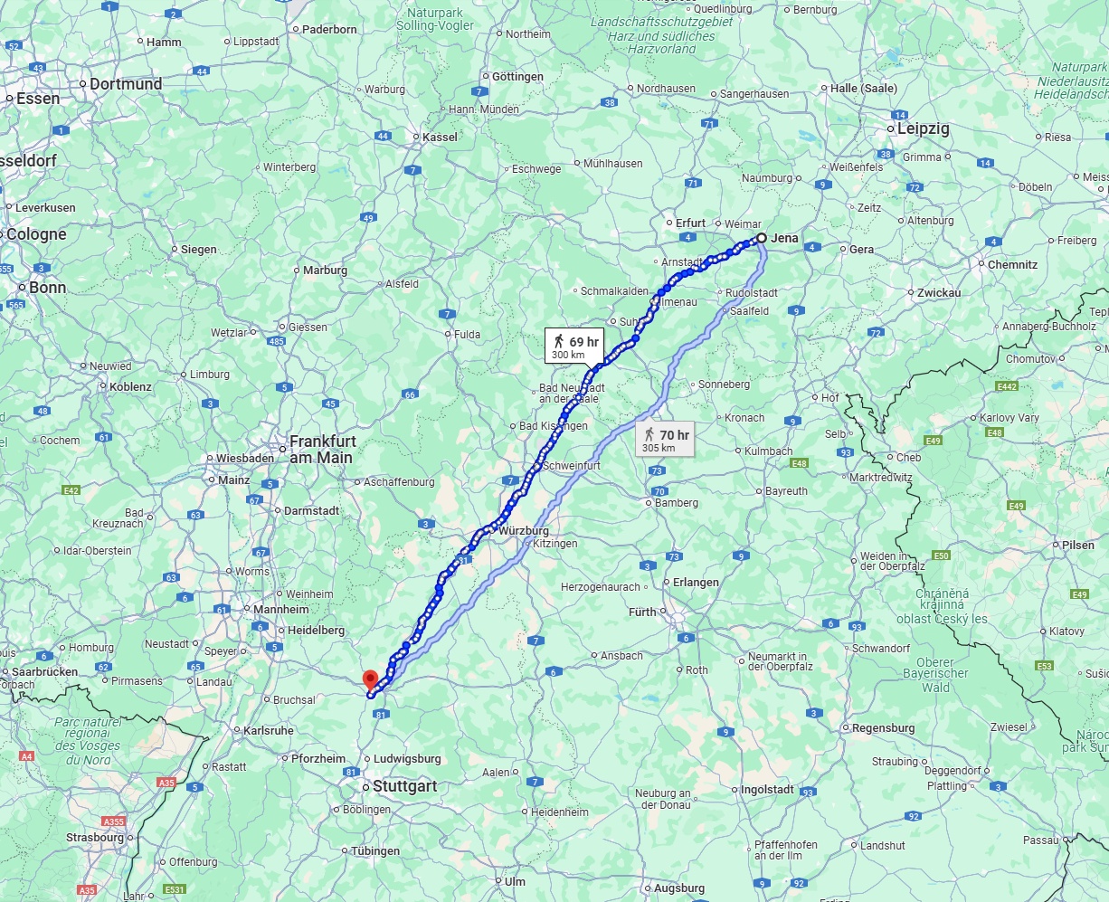 Anreise von Jena Zu Heilbronn Über 
