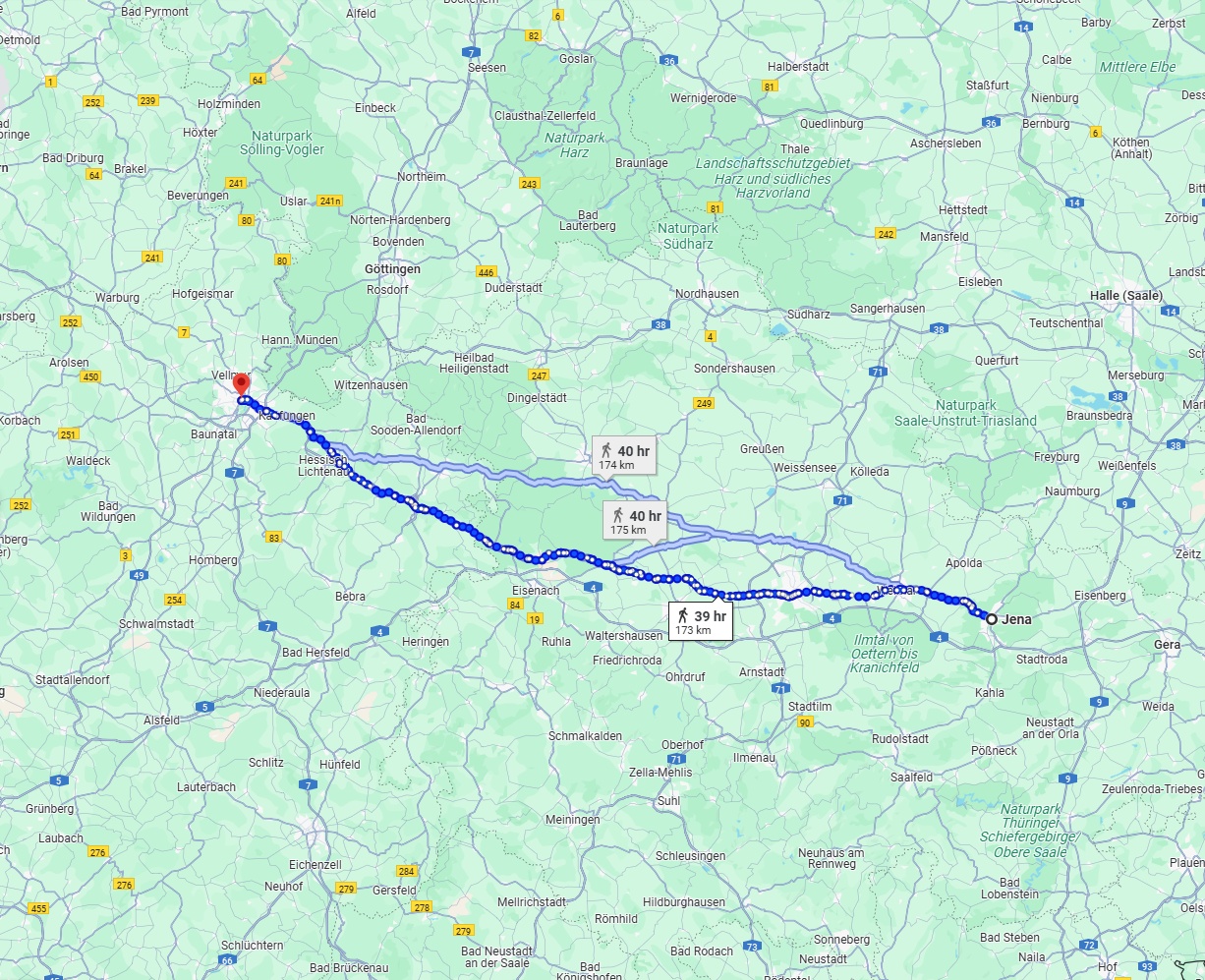 Anreise von Jena Zu Kassel Über 