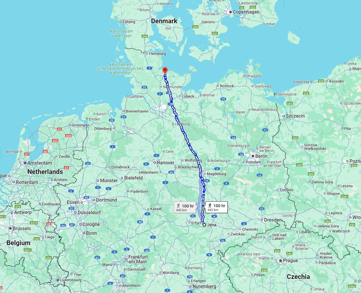 Anreise von Jena Zu Kiel Über 