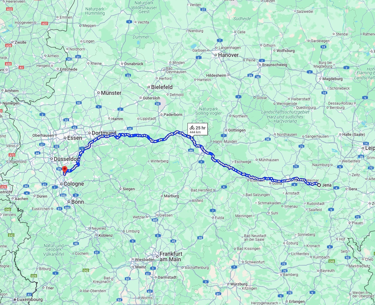 Anreise von Jena Zu Leverkusen Über 