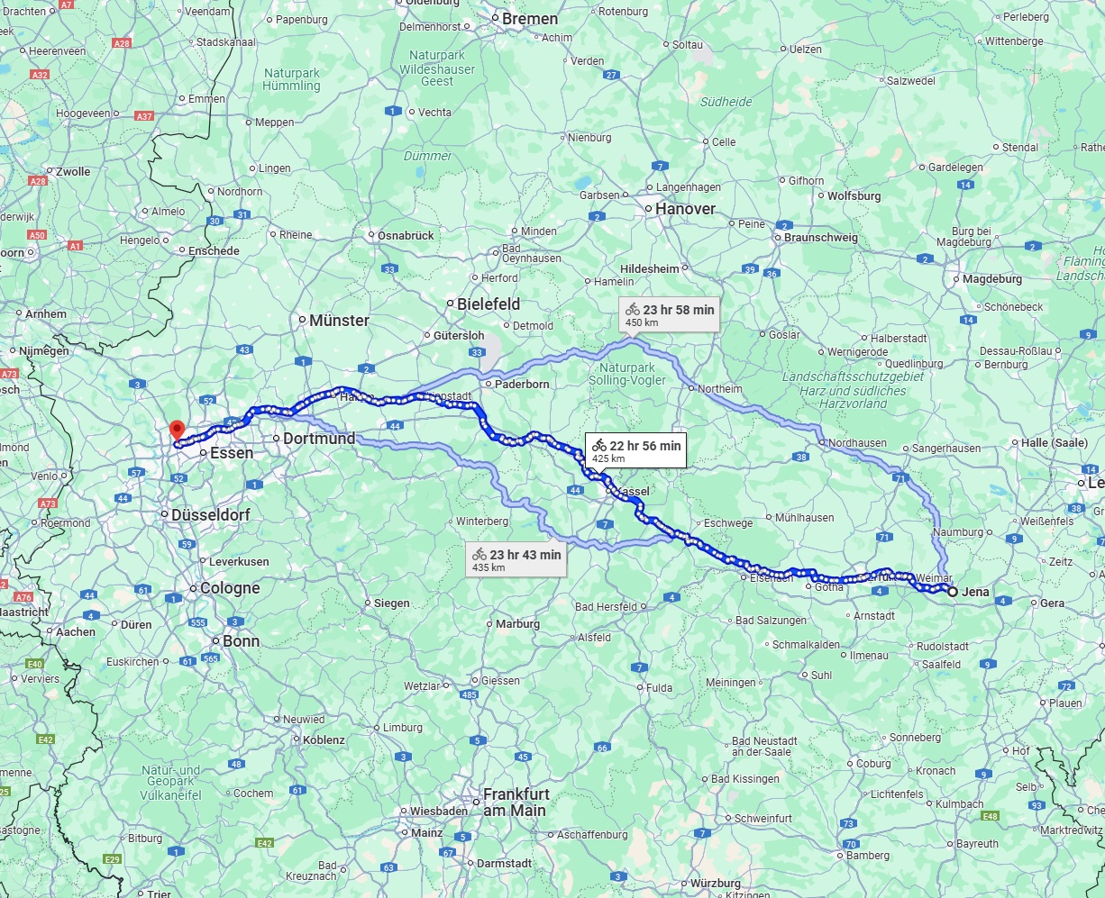 Anreise von Jena Zu Oberhausen Über 