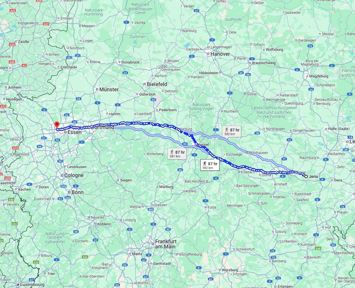 Anreise von Jena Zu Oberhausen Über 