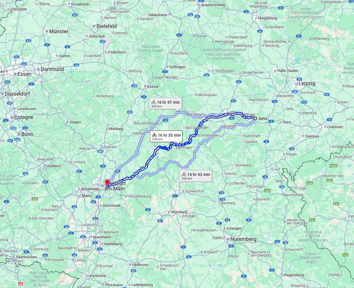 Anreise von Jena Zu Offenbach am Main Über 