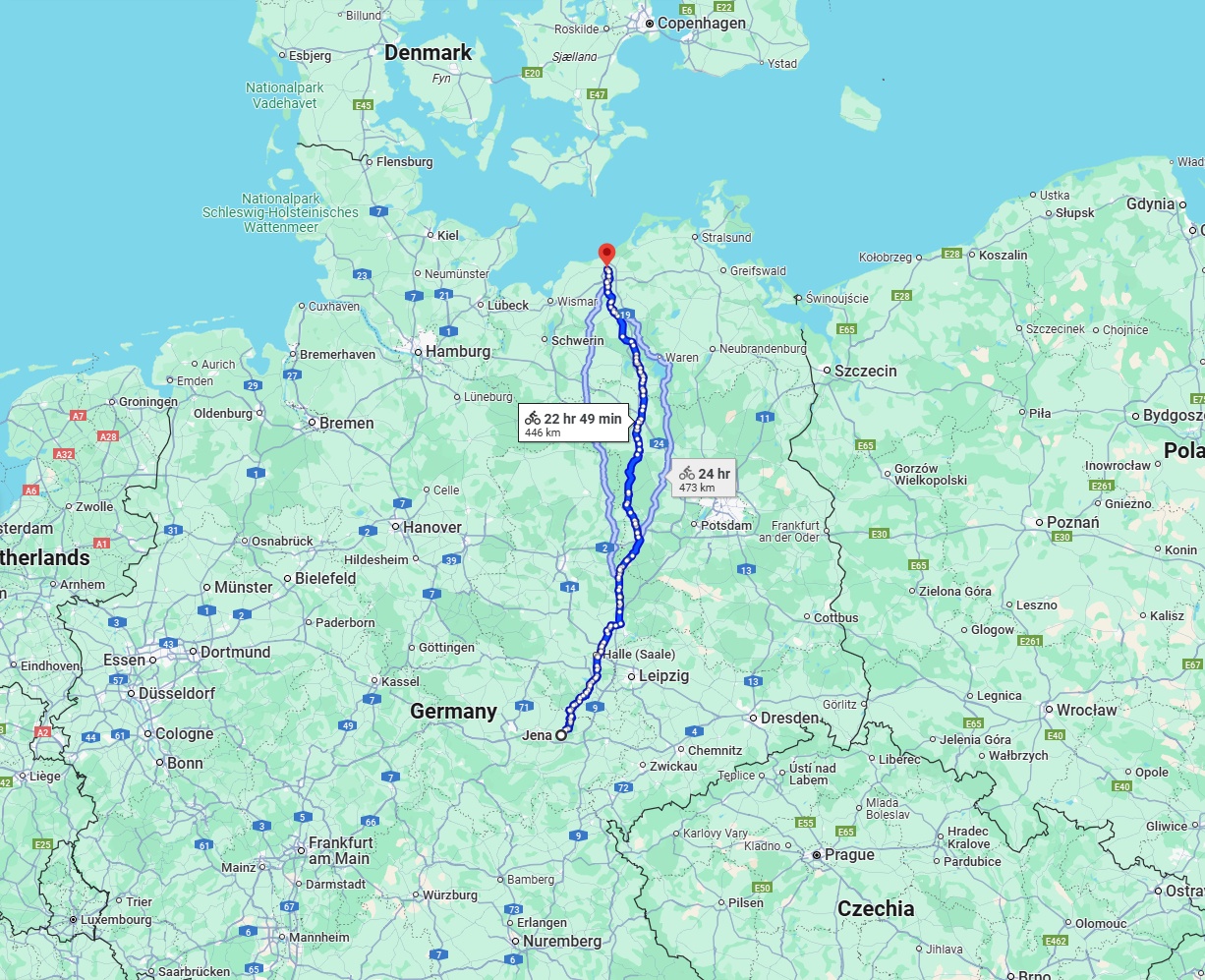 Anreise von Jena Zu Rostock Über 