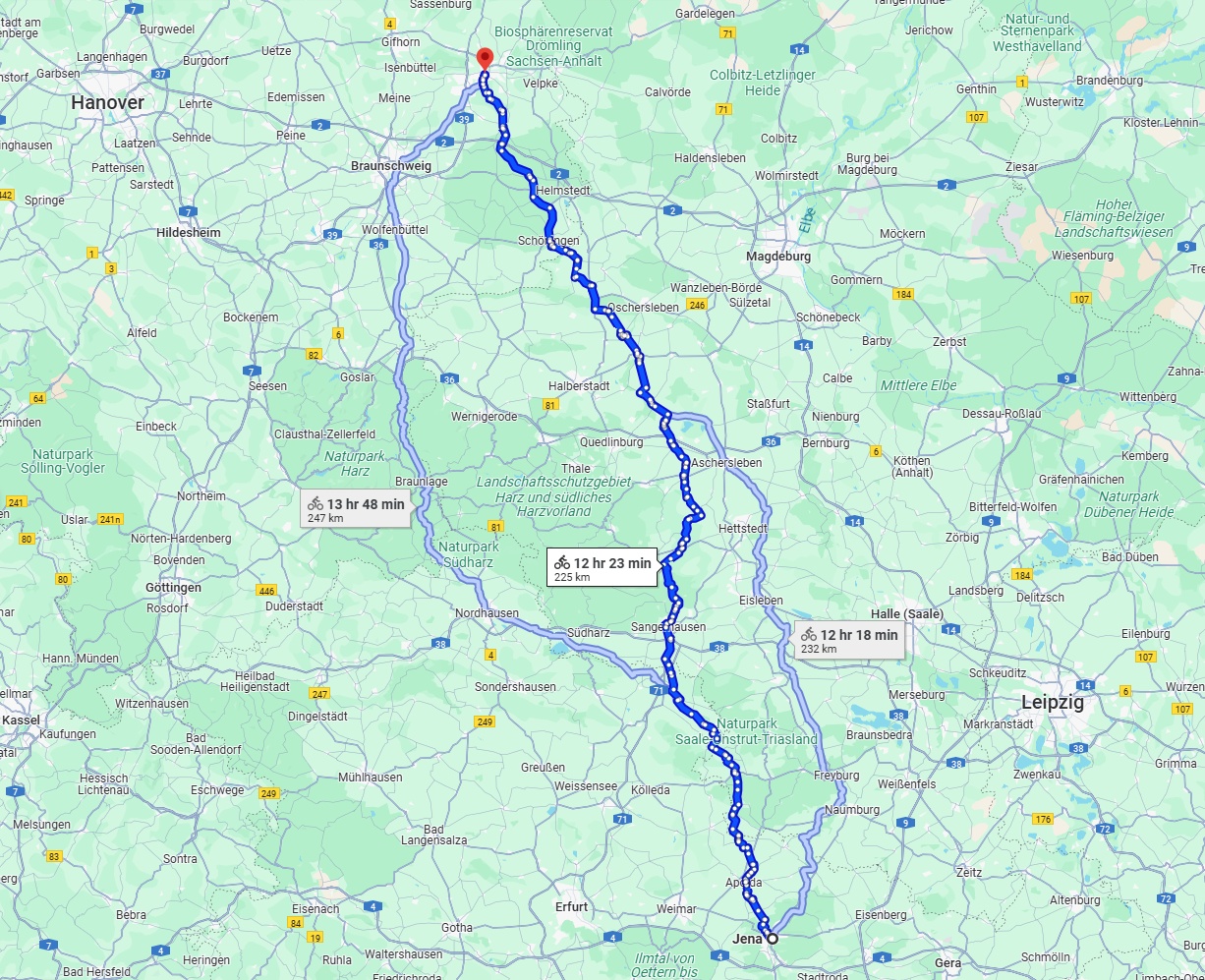 Anreise von Jena Zu Wolfsburg Über 