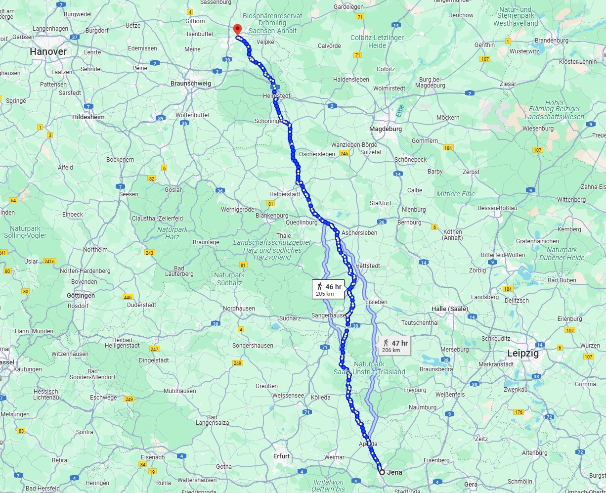 Anreise von Jena Zu Wolfsburg Über 