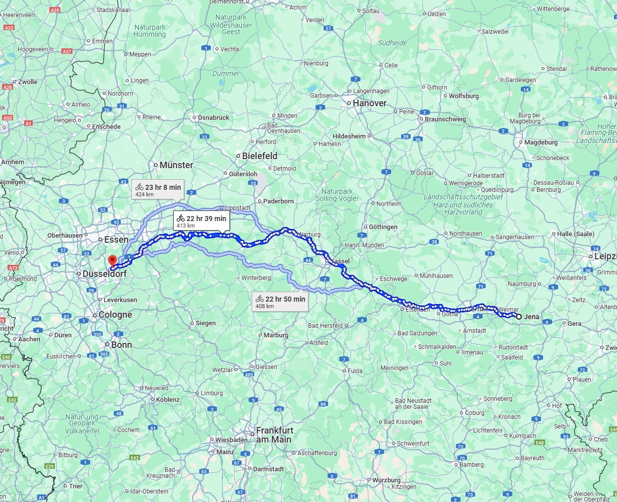 Anreise von Jena Zu Wuppertal Über 